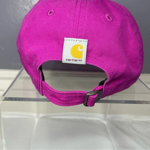 Carhartt Graphic Canvas Script Adjustable Hat Magenta - One Size Fits Most - Picture 4 of 6